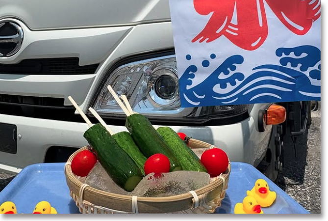 熱中症対策のきゅうりの漬物はスタッフにも好評