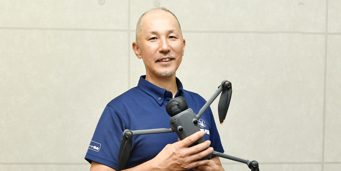 空撮から災害救助まで ドローンで未来を拓く
有限会社LAMP 取締役 佐藤 達典 空撮から災害救助まで ドローンで未来を拓く
有限会社LAMP 取締役 佐藤 達典